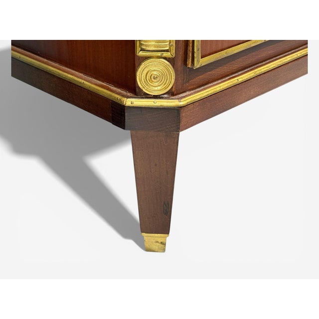 Russian Neoclassical Style, Commodes, Mahogany, Brass, Europe, 1980s For Sale - Image 12 of 13