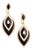 Natural diamond 3.87cts & black onyx 17.59cts earring in 18k gold For Sale