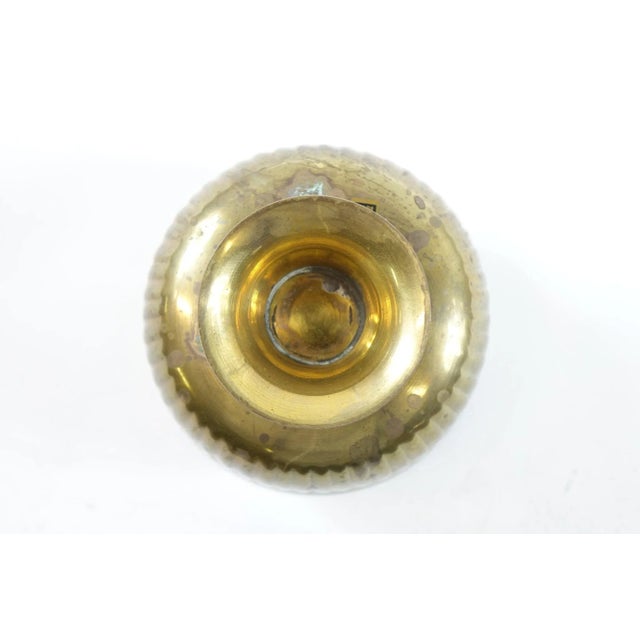 Industrial Mid 20th Century Brass Vase For Sale - Image 3 of 4