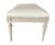 Gustavian (Swedish) Antique Gustavian Carved Painted and Upholstered Stool For Sale - Image 3 of 8