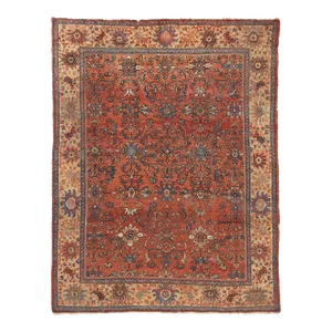 Rustic Antique Persian Mahal Rug - 08'01 X 10'06