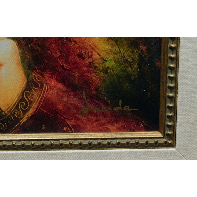 Eggplant Alexandru Darida"Carnevaledi Venezia"Embellished Giclee H. Signed For Sale - Image 8 of 11