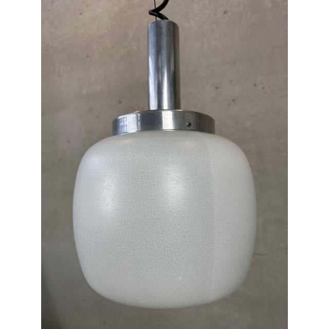 Vintage Pendant Lamp in Glass from Aka Electric, 1970s For Sale - Image 4 of 14