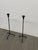 Black Iron Tripod Candlesticks, Pair For Sale - Image 10 of 12