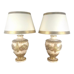 Pair of French Provincial Style Painted Tables, 20th Century