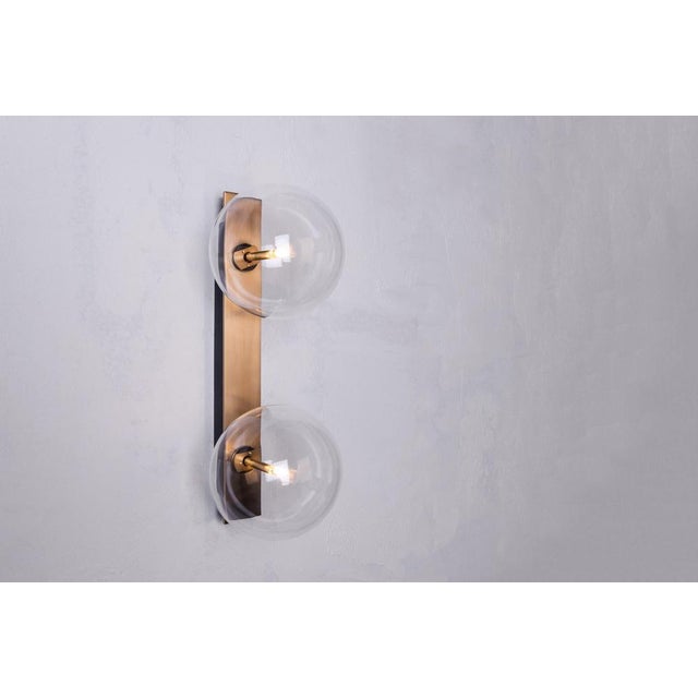 Metal Oslo Triple Wall Sconce by Schwung For Sale - Image 7 of 16