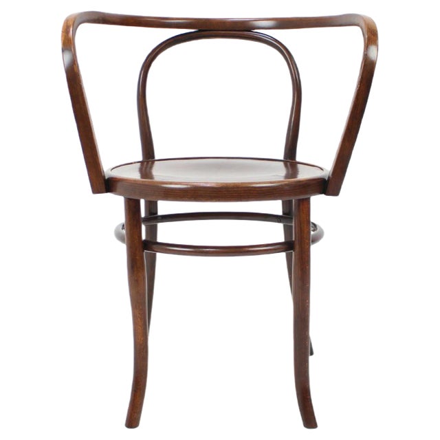 Thonet Mundus Wooden Armchair in Vienna Style, 1920s For Sale