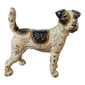 Vintage Hubley Cast Iron Fox Terrier Doorstop