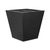 Cast black concrete forms a monolithic planter for use indoors and out. Cover or store indoors during inclement weather...