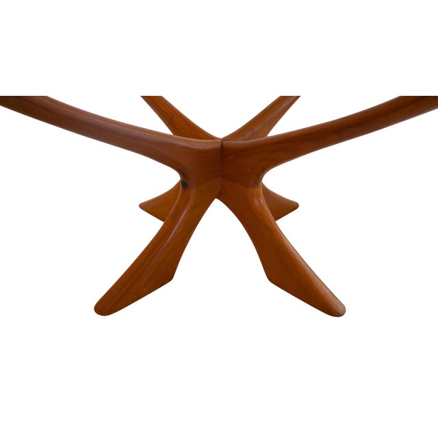 Mid-Century Modern Danish T118 Teak and Glass Coffee Table by Illum Wikkelsø, 1960s For Sale - Image 3 of 5