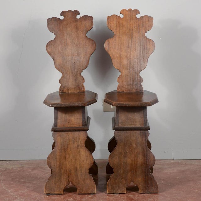 Set of Rustic Wood Chairs and Stools For Sale - Image 9 of 9