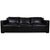 Leather Three-Seater Black Sofa from Minotti For Sale - Image 12 of 12