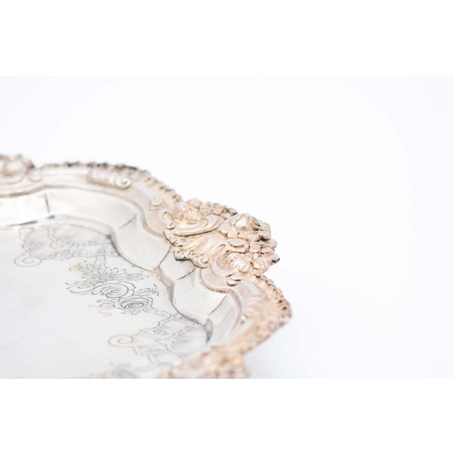 Silver Catchall with Edge Relief For Sale - Image 3 of 6