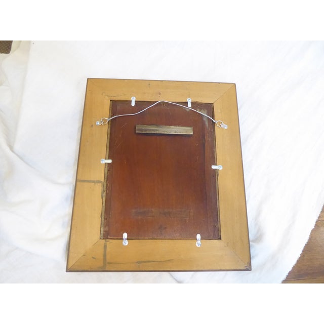 This painting has a signed panel on the back, difficult to discern the artist; Leslie P. R..... and states it is a copy of...