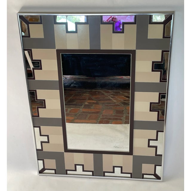 Vintage Greg Copeland Op Art Wall Mirror For Sale - Image 11 of 12