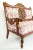 Copper Mid-19th Century Hand Carved Mahogany Victorian Style Settee For Sale - Image 8 of 13