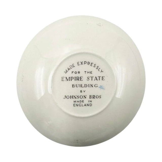 Vintage Johnson Brothers Empire State Building Nyc Demitasse Cup & Saucer For Sale - Image 10 of 11