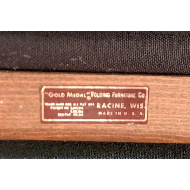 Walnut Mid-Century Director's Chair - By Gold Medal Furniture For Sale - Image 11 of 11
