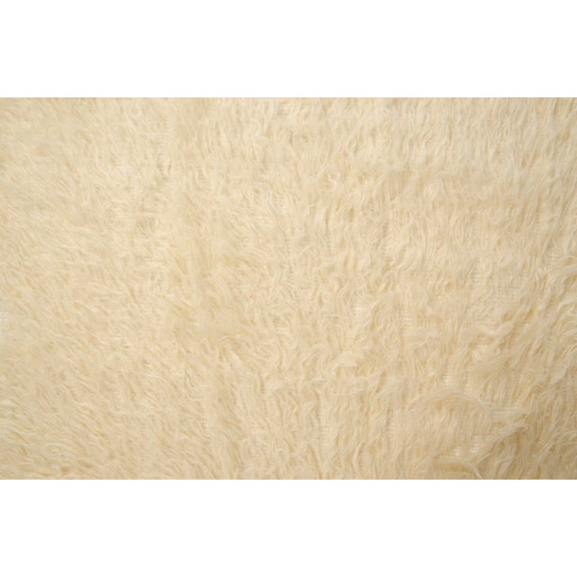 Vintage Angora Wool Rug For Sale - Image 4 of 10
