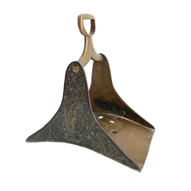 Antique Patina’d Brass Horse Stirrup Equestrian Bookend For Sale - Image 12 of 12