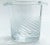 This is a small crystal ice bucket with etched, frosted, diagonal stripes that resemble palm fronds. It is an interesting...