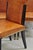 Late 20th Century French Art Deco Style Brown Leather Ebonized Frame Dining Chairs - Set of 8 For Sale - Image 11 of 18