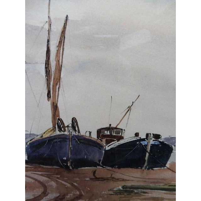 Ronald Birch, Pin Mill, Suffolk, 1970s, Watercolour For Sale - Image 10 of 14