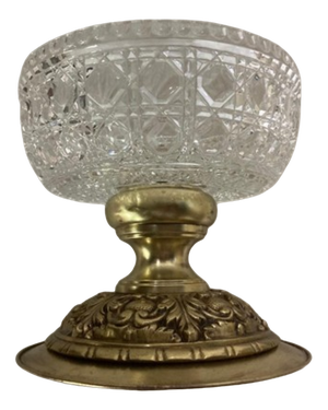 Carved Sugar Bowl in Crystal, 1960