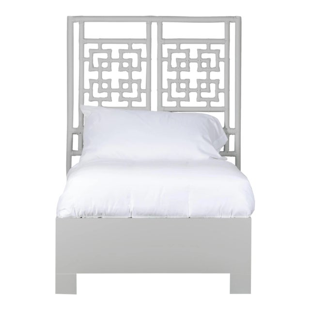 Palm Springs Bed Twin Extra Long - Light Gray For Sale