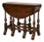 19th Century English Oak Gate Leg Table For Sale