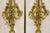 French Louis XV Gold Gilt Bronze Ribbon Drape Large Wall Plaque Sconces - A Pair For Sale - Image 4 of 16
