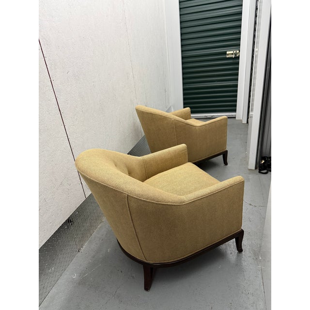 A sophisticated pair of A. Rudin Model 615 chairs, showcasing the understated elegance and exceptional craftsmanship for...