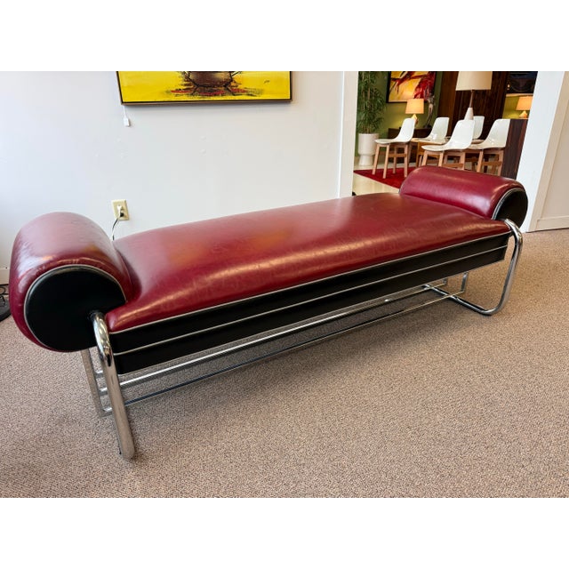 1980’s Donald Deskey Inspired Stream Line Modern Six Piece Seating Group For Sale - Image 10 of 12