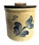 This old weathered crock is so charming! It is a 2 gallon pickling crock with a hand painted design on front. The inside...