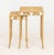Modern Seagrass and Shell Nesting Tables, 2 For Sale - Image 4 of 9