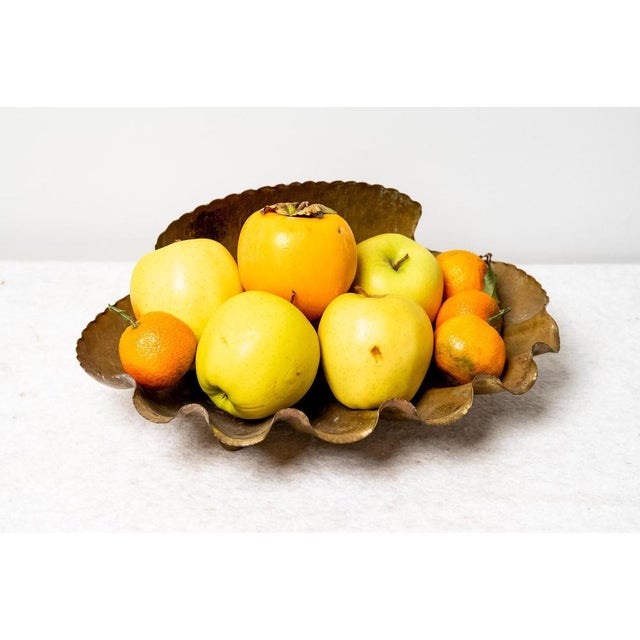 Brass fruit holder, Made in Italy, 1940s. Elegant brass fruit holder in the shape of a shell. It can also be usedatro as a...