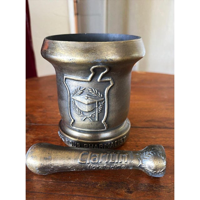 Vintage Mortar & Pestle 1996 Pharmacy Collectibles #1 of 2 For Sale - Image 4 of 8