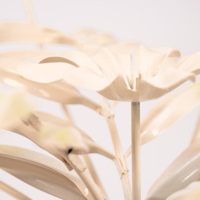 Vintage Holywood Regency Metal Glass Flower Table from Hans Kogl, 1970s For Sale - Image 11 of 14