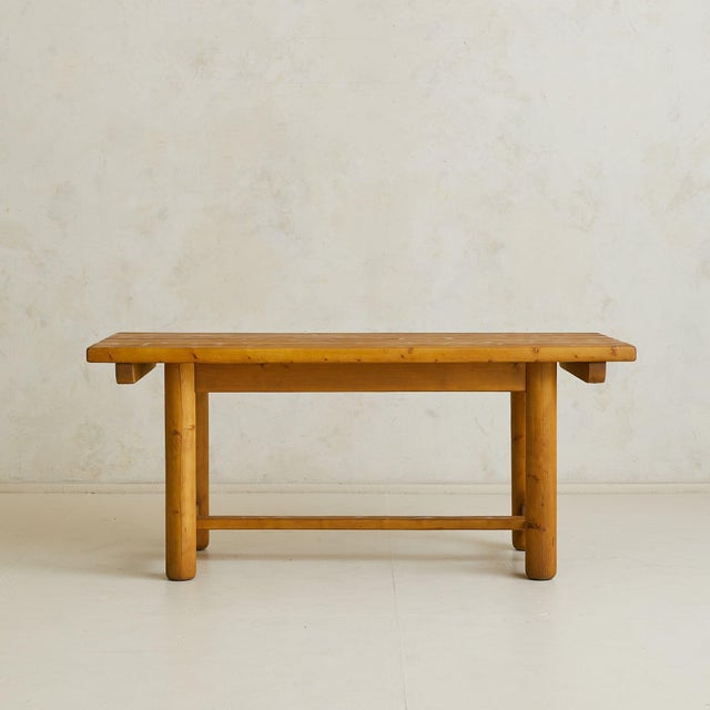 French Pine Dining Table in the Manner of Georges Robert, 1970s For Sale - Image 12 of 18