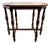 Vintage English Oak Oval Occasional Side Table | Jacobean Revival Turned Leg Side Table For Sale