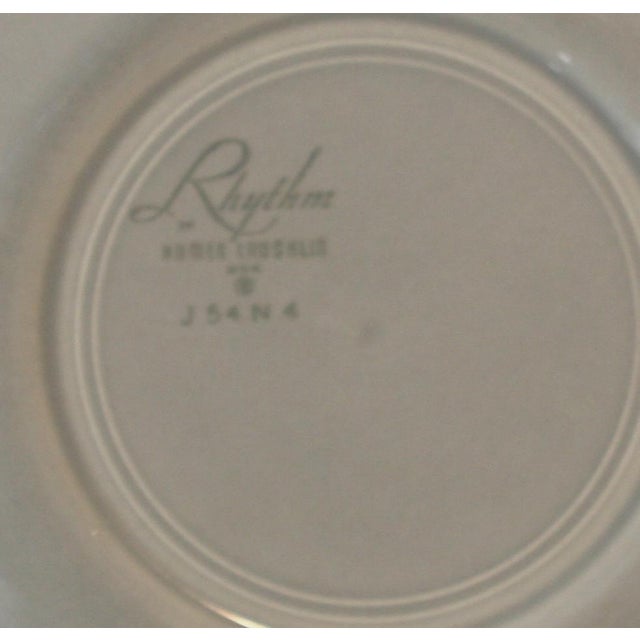 Gray Mid 20th Century Mid Century Modern Gray Homer Laughlin Rhythm Pattern Bowls - Set of 2 For Sale - Image 8 of 8