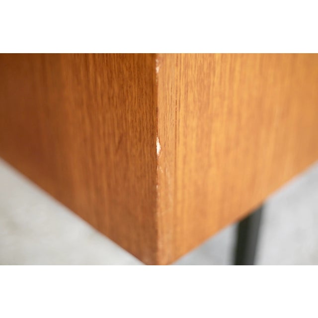 Wood Wood and Steel Desk, France, 1960 For Sale - Image 7 of 18