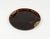 Mid-Century Round Serving Tray in Acrylic Glass Faux Tortoiseshell and Brass, Italy, 1970s For Sale - Image 14 of 16