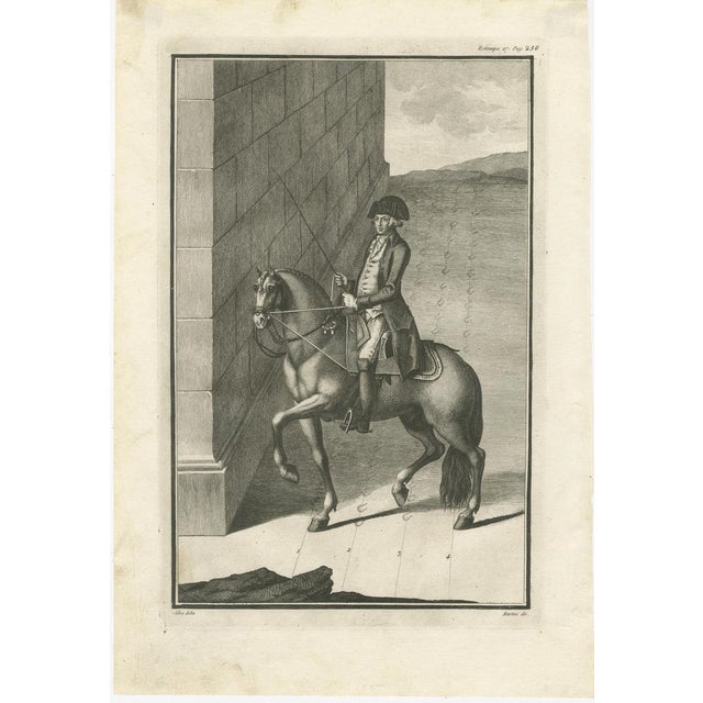 Gaspar Fróis Machado, Dressage and Piaffe, 1790, Engraving, Set of 3 For Sale - Image 5 of 15
