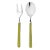 Contemporary Mepra Fantasia 2-Piece Serving Set (fork & Spoon), Olive Green For Sale - Image 3 of 3
