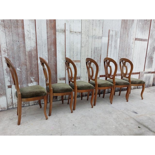 Neo-Rococo Dutch Chairs Walnut, 1980, Set of 6 For Sale - Image 4 of 18