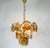 1960s Midcentury Three-Tier Brass and Glass Chandelier by Vistosi, 1960s For Sale - Image 5 of 13
