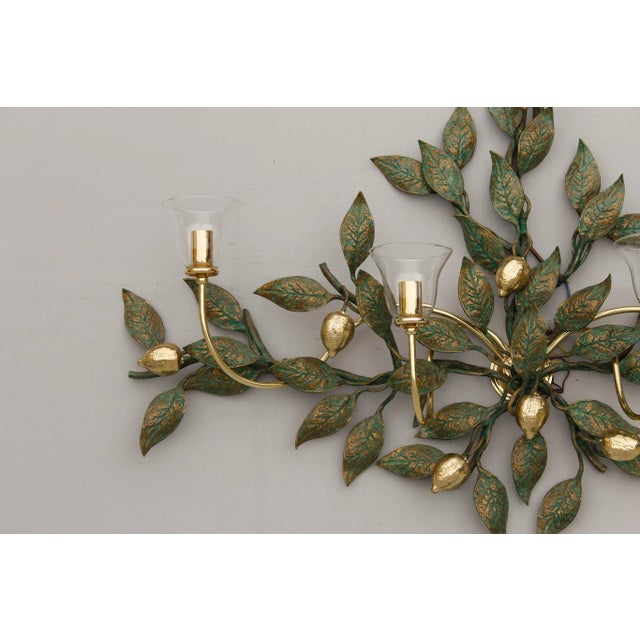 Large Sculptural Sconce with Bronze Patina attributed to Hans Möller, 1970s For Sale - Image 9 of 13