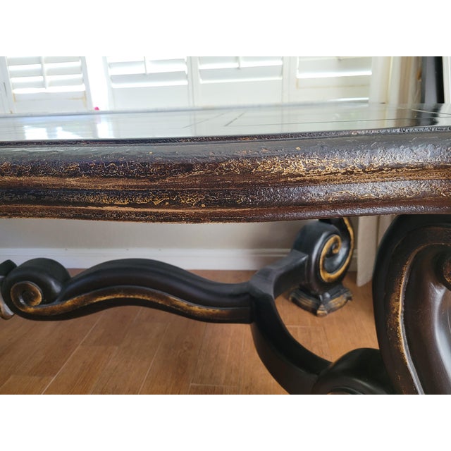 Wood Spanish Designer Wood Dining Room Table For Sale - Image 7 of 12