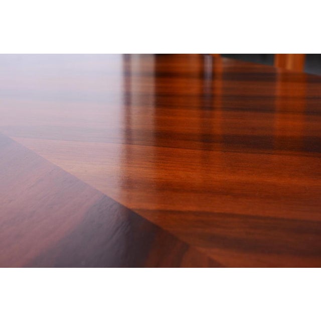 Wood Functionalism Oval Table in Chrome and Walnut from Kovona, Czechia, 1960s For Sale - Image 7 of 14